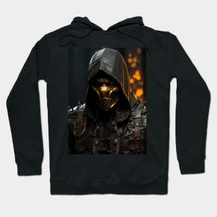 scary samurai from future Hoodie